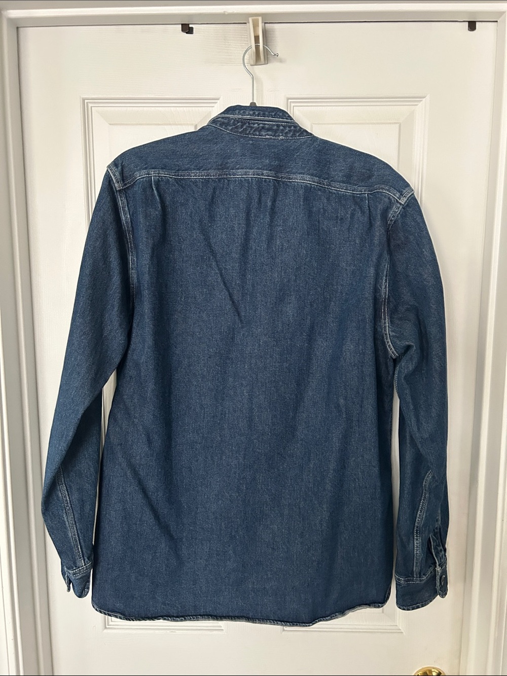 J. Crew Men's Denim Button-Down Shirt in Blue - Picture 3 of 5